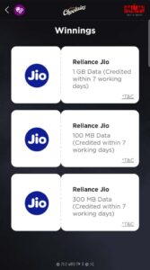 Jio Free Data Voucher Engage Offers