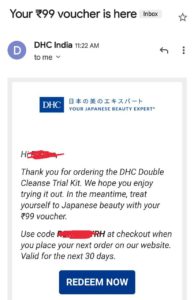 DHC Coupon 99