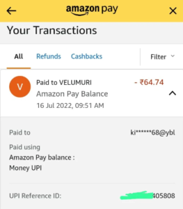 Amazon Pay Balance (Money) Can be Now Transfer Via UPI to Any Bank Account