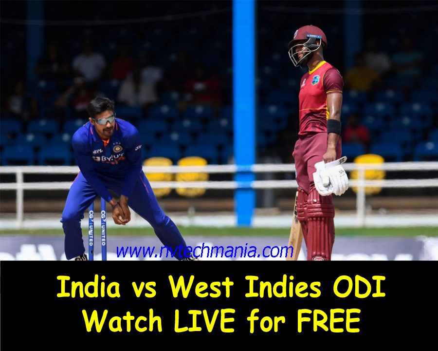 Watch India vs West Indies ODI Online How Where NvTechMania