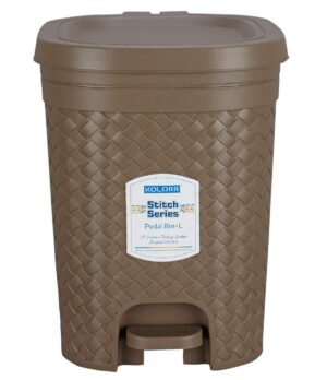Trash Can Plastic Dustbin - 15L (Brown)