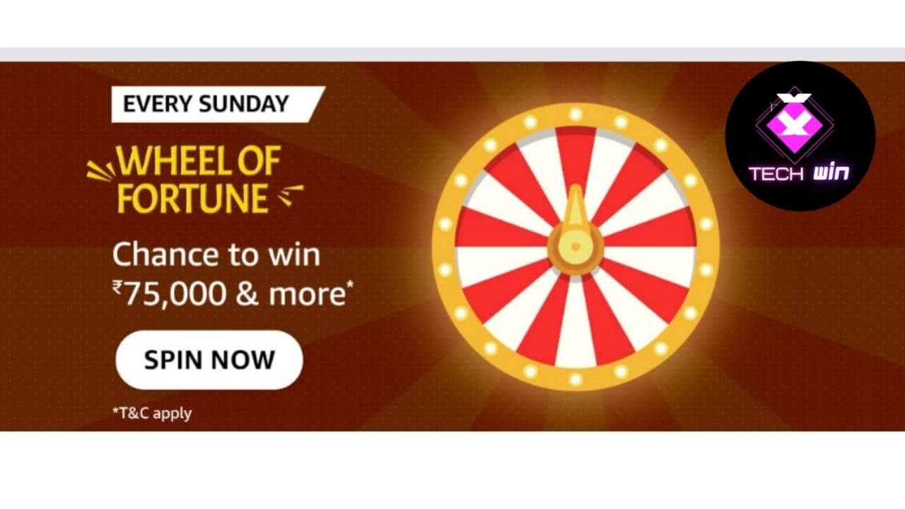 Every Sunday | Amazon Wheel Of Fortune Quiz Answers - 31 July 2022 — Win ₹75,000