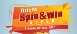 Orient Spin and Win Contest