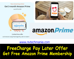 FreeCharge Pay Later Amazon Prime