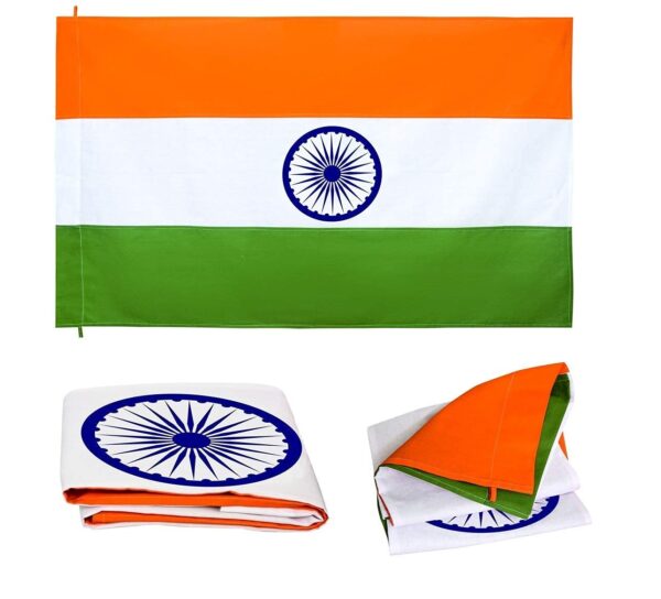 Premium Fabric Indian Flag (National Flag of India Size 20x30 inch)