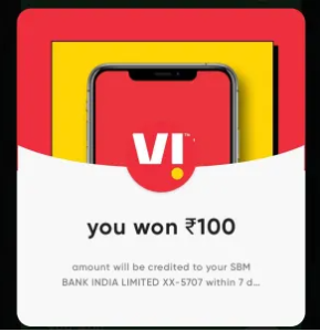 Cred Vi Recharge cashback of Rs.100