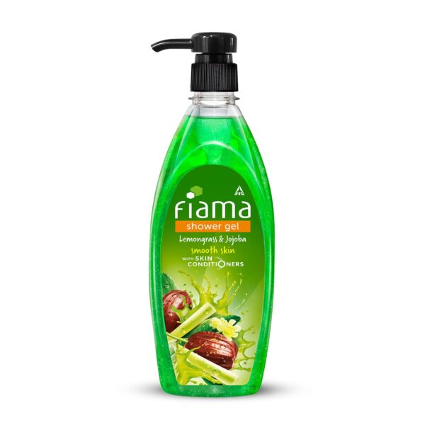 Fiama Shower Gel Lemongrass & Jojoba Body Wash With Skin Conditioners For Smooth Skin, 500ml Pump
