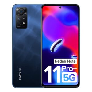 Redmi Note 11 Pro + 5G (Mirage Blue, 6GB RAM, 128GB Storage) | 67W Turbo Charge | 120Hz Super AMOLED Display | Additional Exchange Offers | Charger Included| Get 2 Months of YouTube Premium Free!