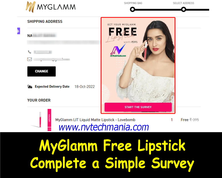 MyGlamm Offer : Lipstick worth Rs 599 at FREE NvTechMania MyGlamm Offer : Lipstick worth Rs 599 at FREE NvTechMania