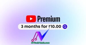 Enjoy YouTube Premium for 3 months at Rs.10