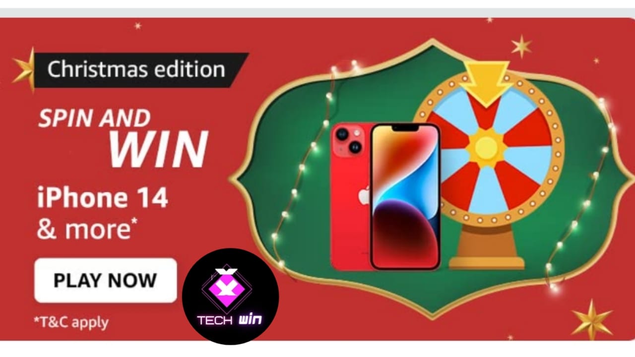 Amazon Christmas Edition Spin and Win — Win iPhone 14 & more