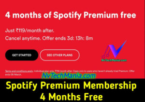 Spotify Premium Membership 4 Months FREE