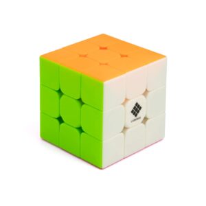 3x3 Stickerless Cube | Beginner Speedcube for Kids & Adults | Magic Speedy Stress Buster Brainstorming Puzzle