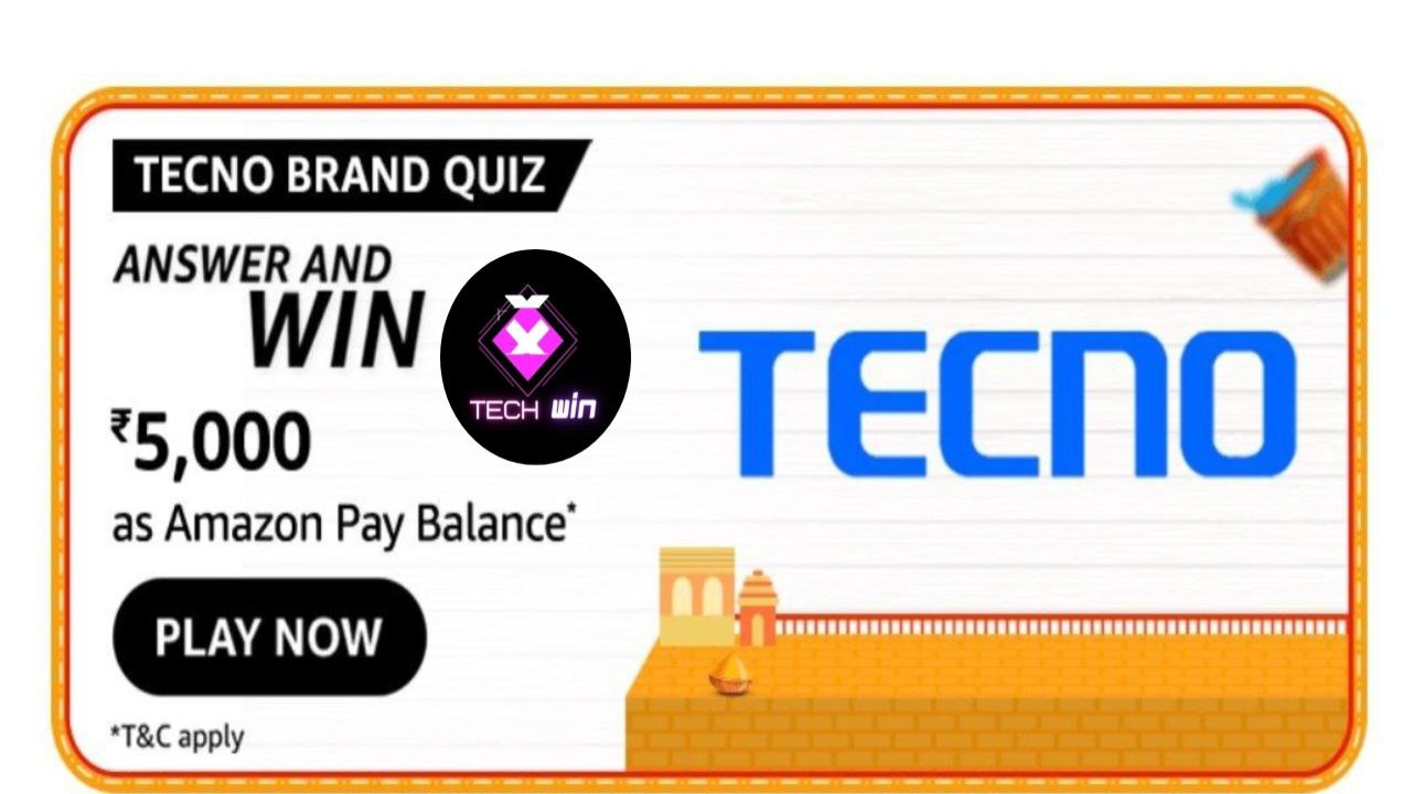Amazon Techno Brand Quiz Answers — Win Rs.5000