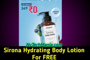 SIRONA Hydrating Body Lotion worth ₹349 for FREE