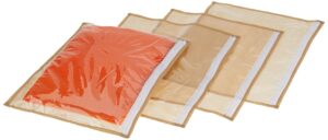 Amazon Brand - Solimo Saree Cover Set | Transparent | Non-woven | Zipper Closure (Pack of 4)