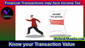 Financial Transactions for Income Tax Notice