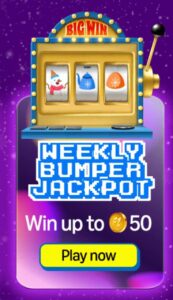 Sunday Weekly Bumper Jackpot win upto 50 FZ coins